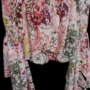 Live 4 Truth Pink and Green Floral Top